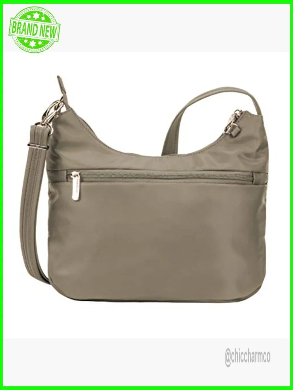 Anti-Theft Travel Hobo Bag with RFID Protection, Adjustable Strap